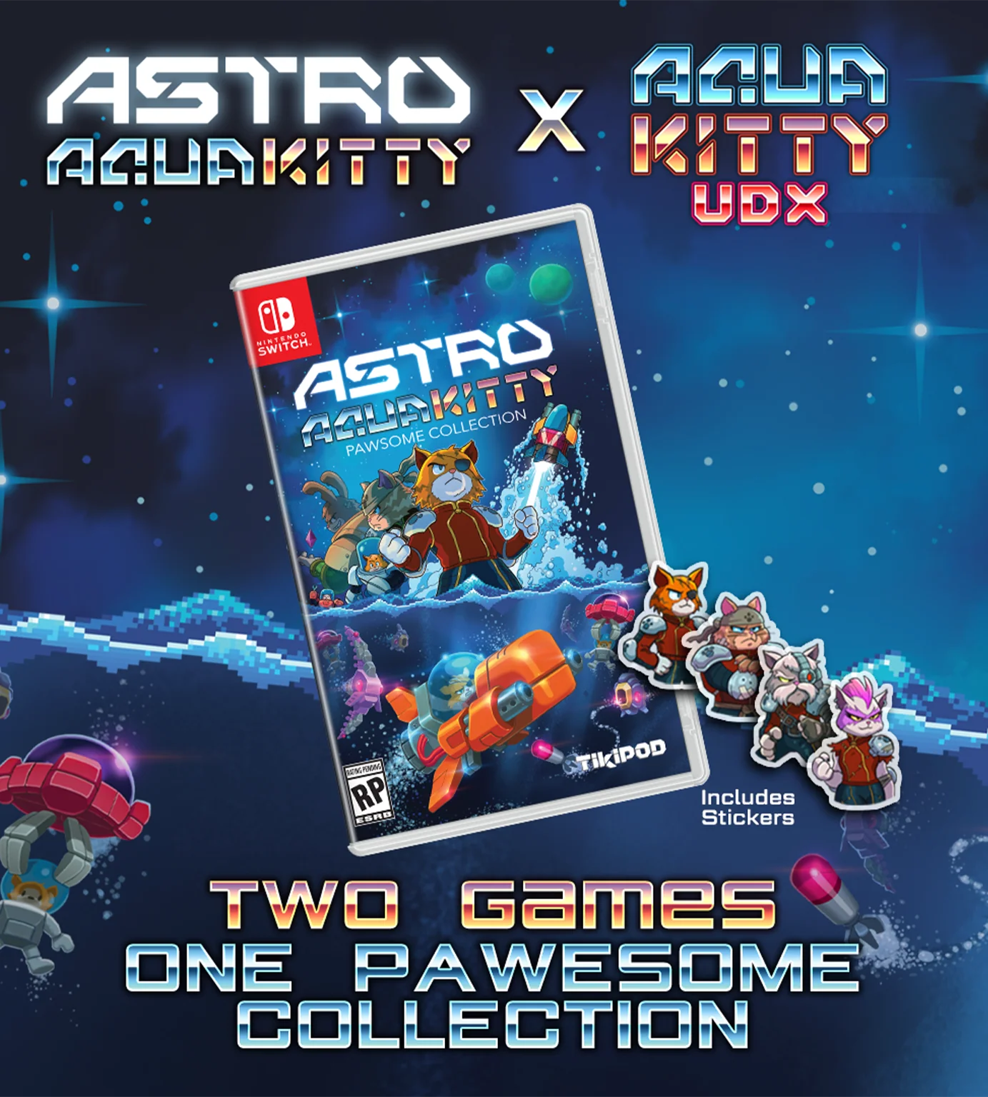 Astro Aqua Kitty Pawsome Collection (Switch) - Image 2