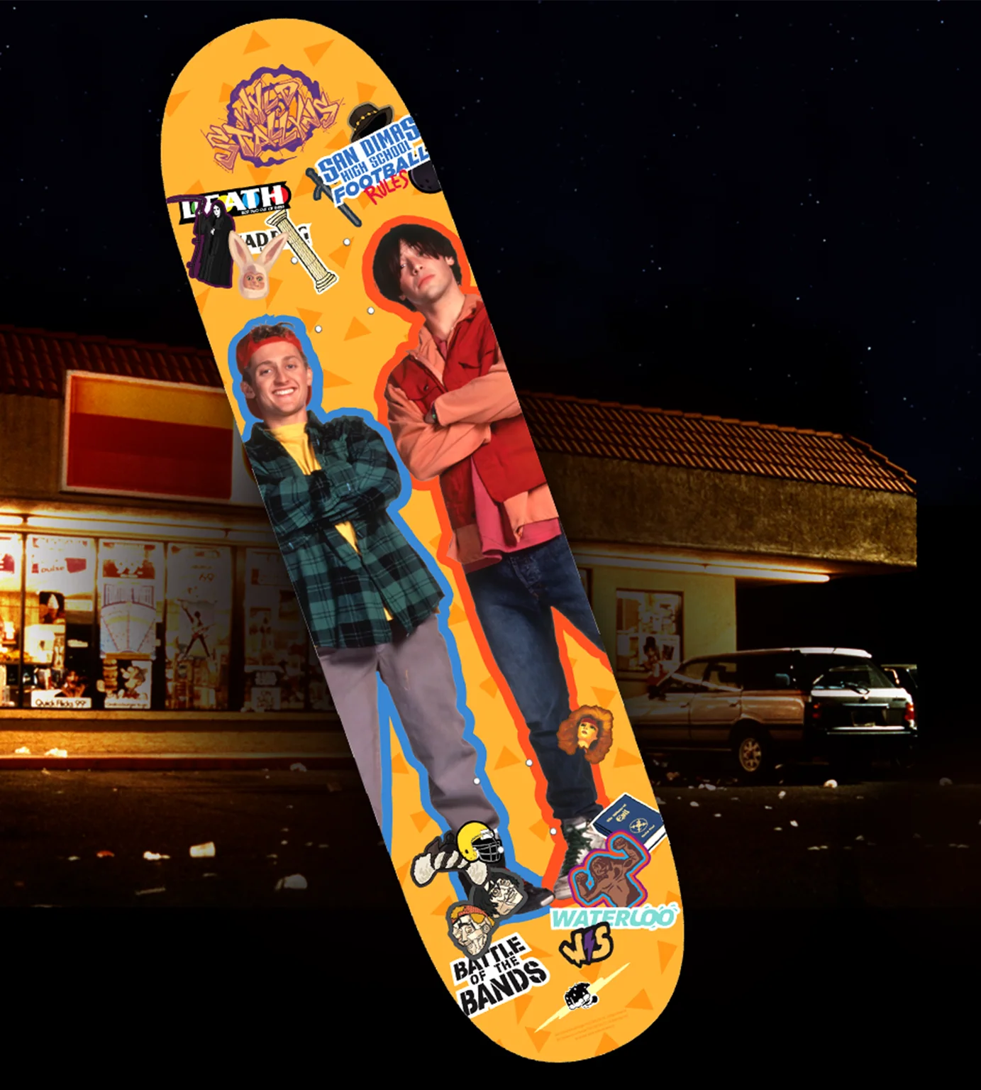 Bill & Ted's Excellent Retro Collection - Skateboard Deck - Image 2