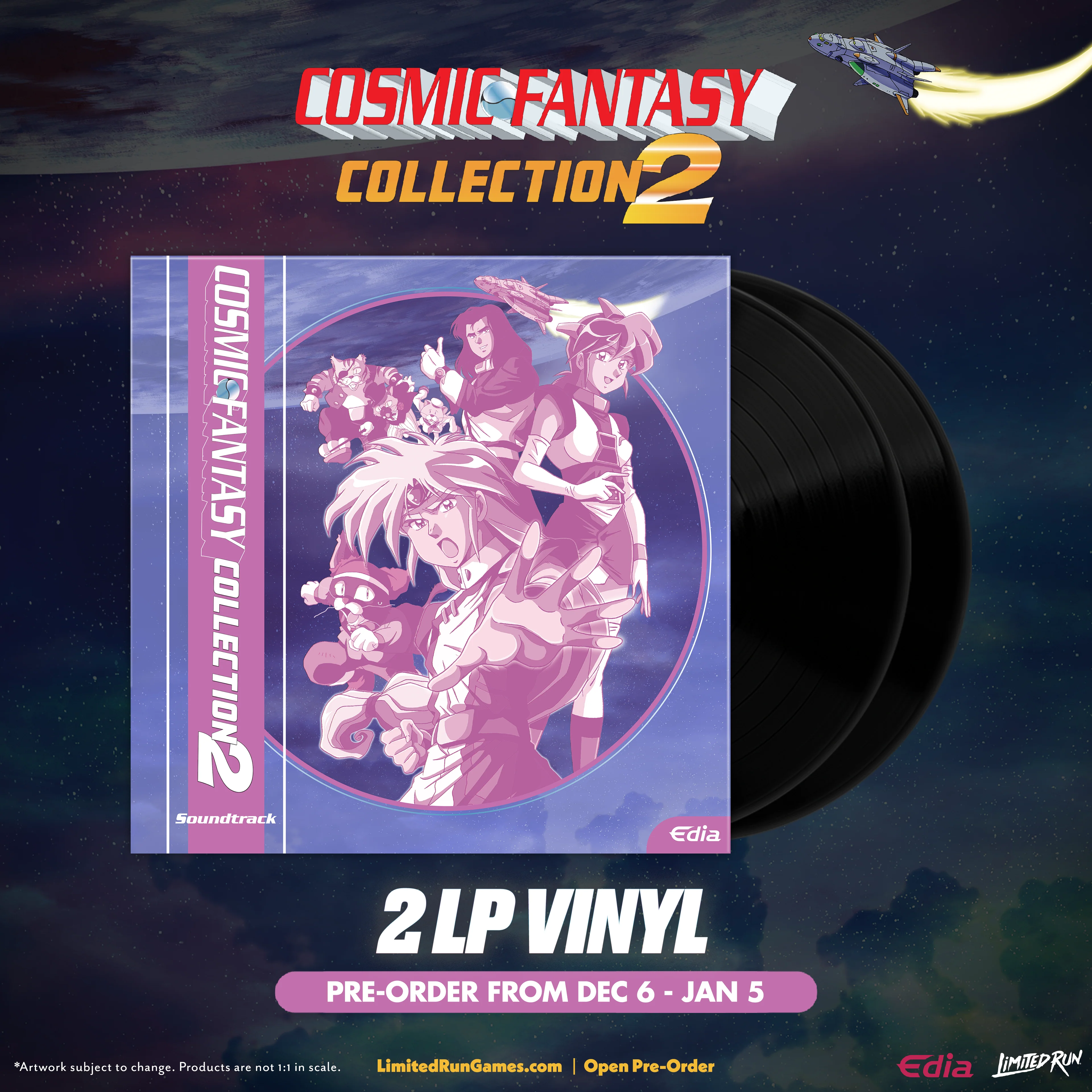 Cosmic Fantasy Collection 2 - 2LP Vinyl Soundtrack - Image 2