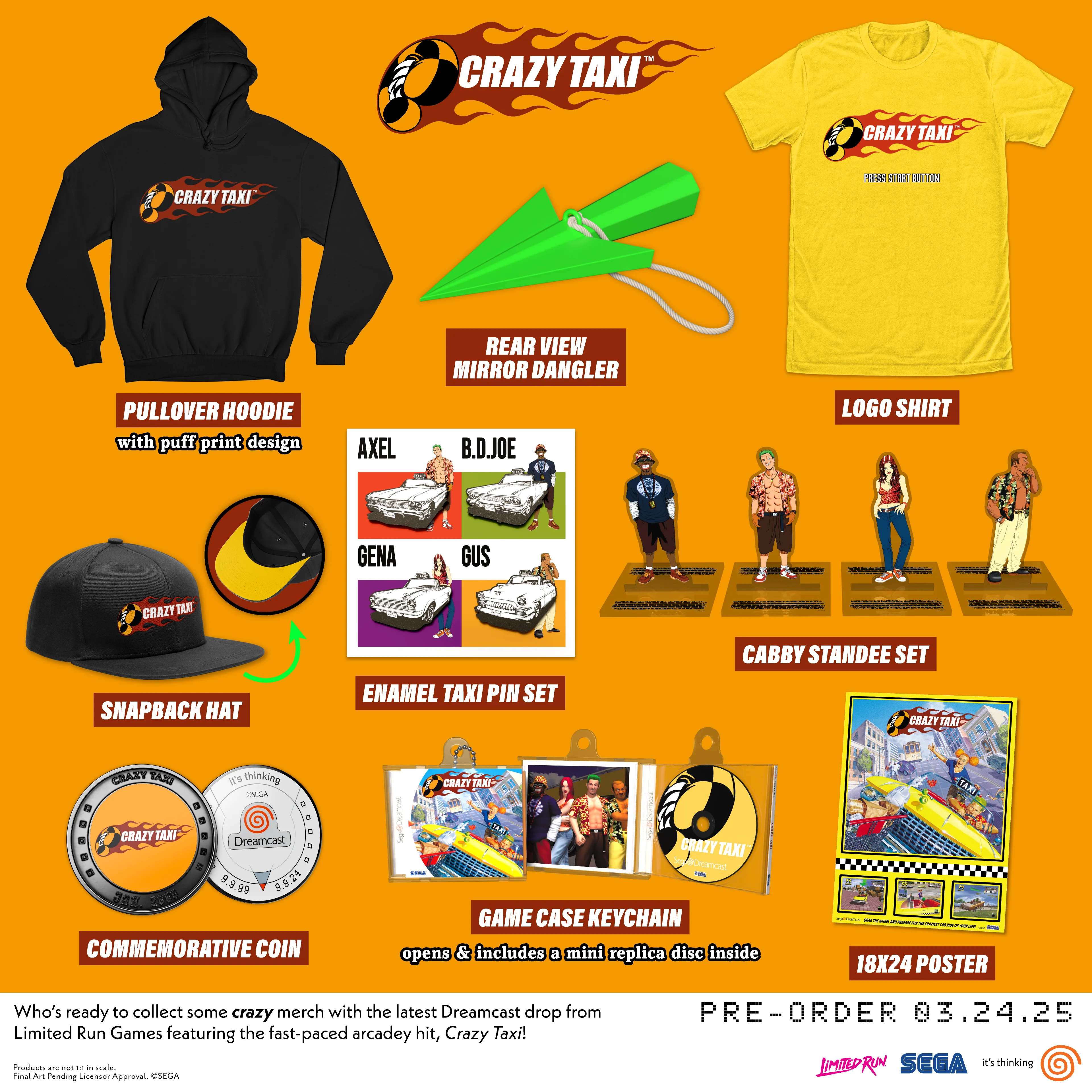 Crazy Taxi Rear View Mirror Dangler - Image 2