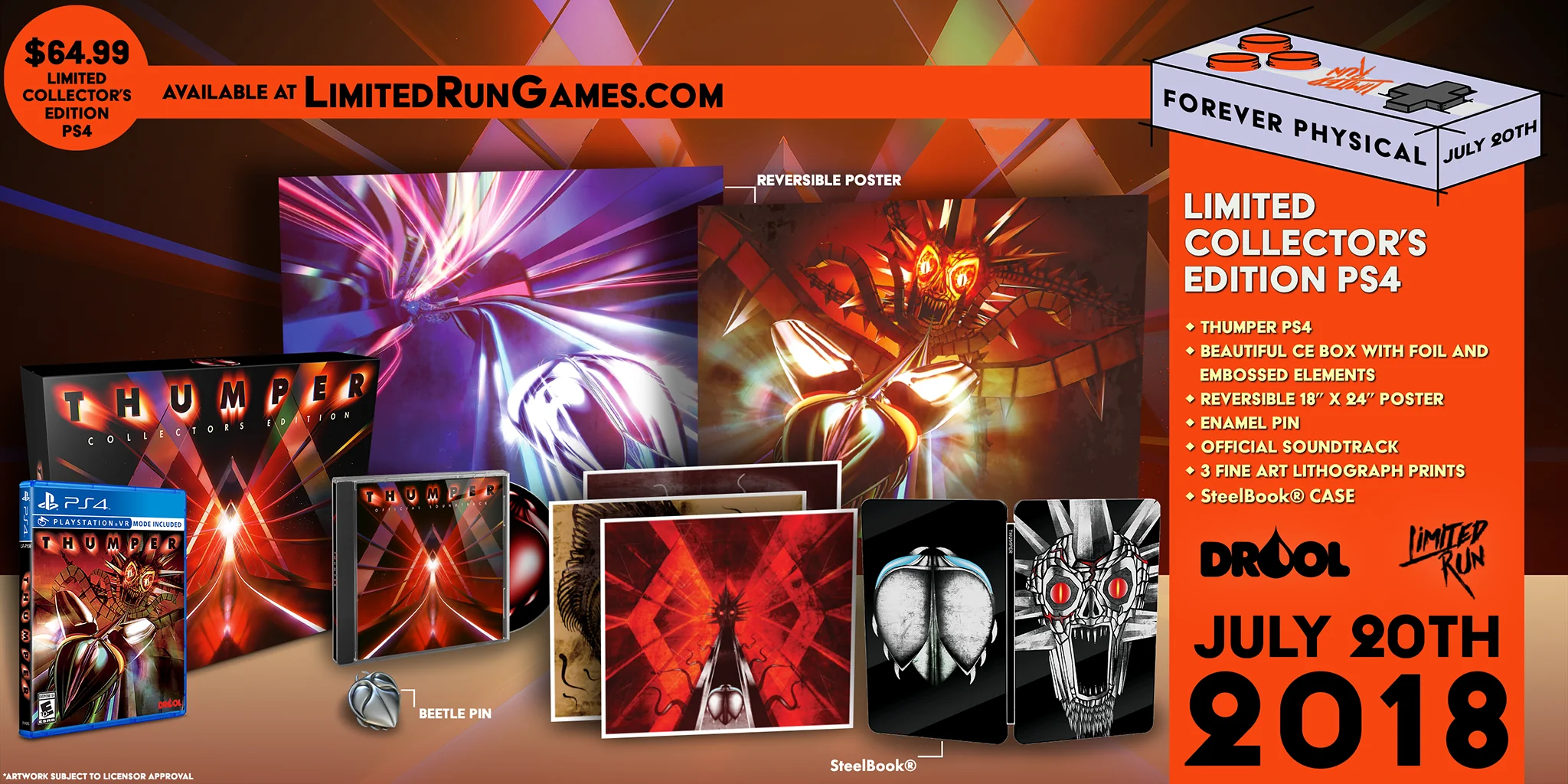 Limited Run #172: Thumper Collector's Edition (PS4) [PREORDER] - Image 2