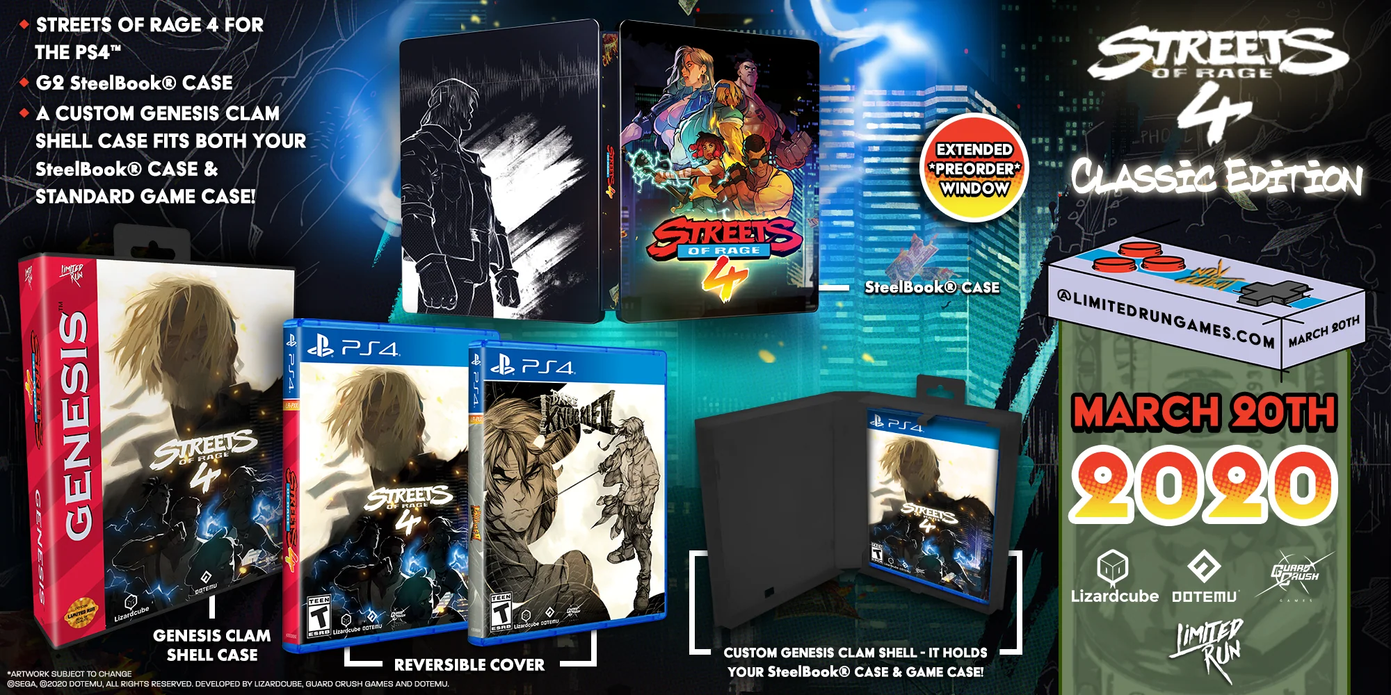 Limited Run #332: Streets of Rage 4 Classic Edition (PS4) [PREORDER] - Image 2