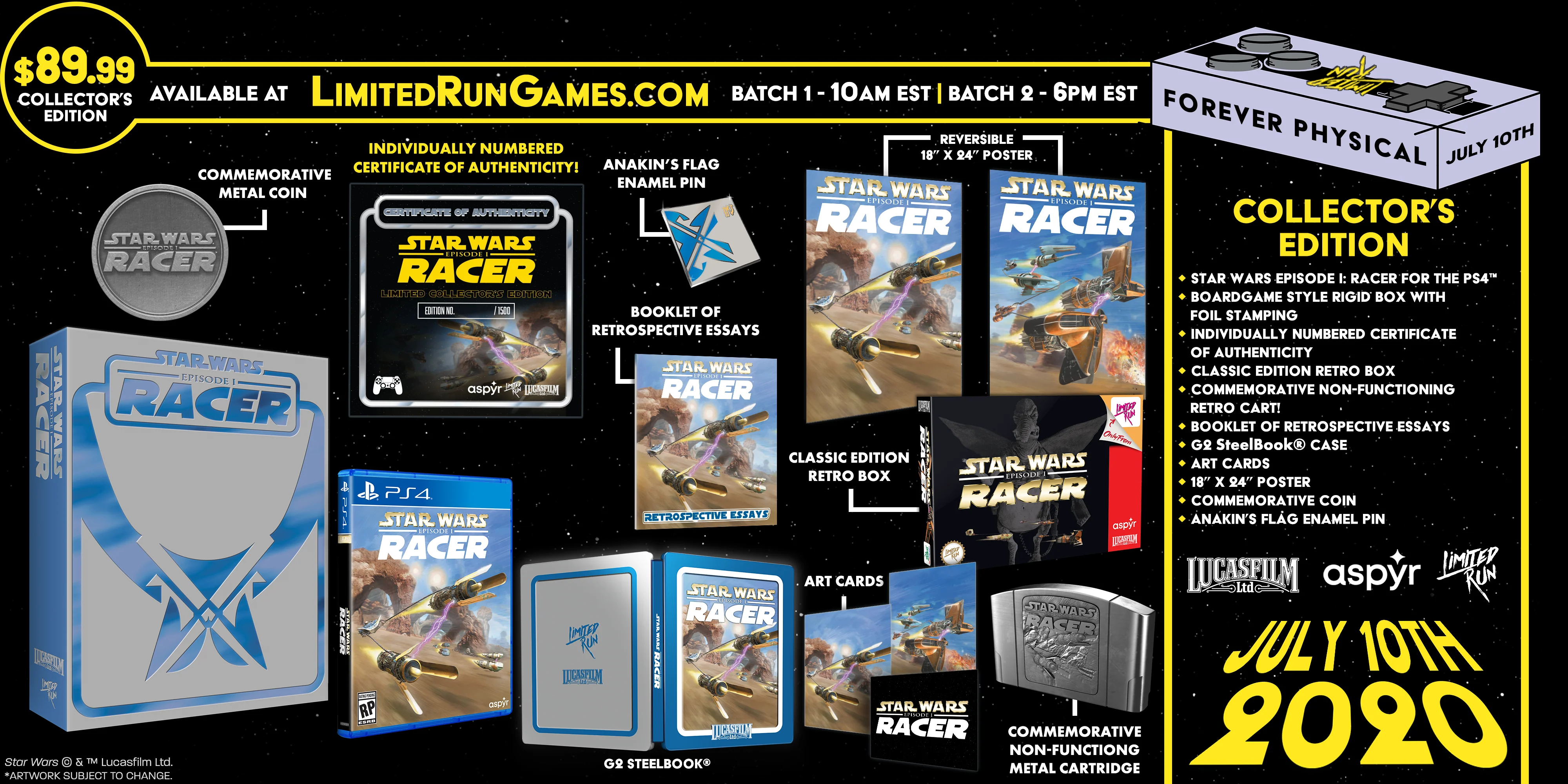 Limited Run #350: Star Wars Episode I: Racer Premium Edition (PS4) - Image 2