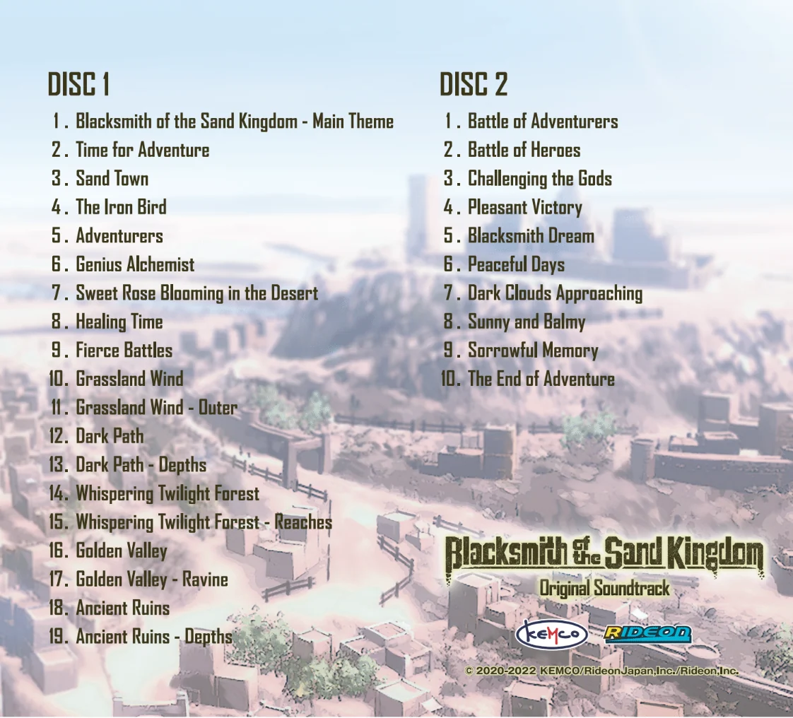 Limited Run #440: Blacksmith of the Sand Kingdom OST Bundle (PS4) - Image 4