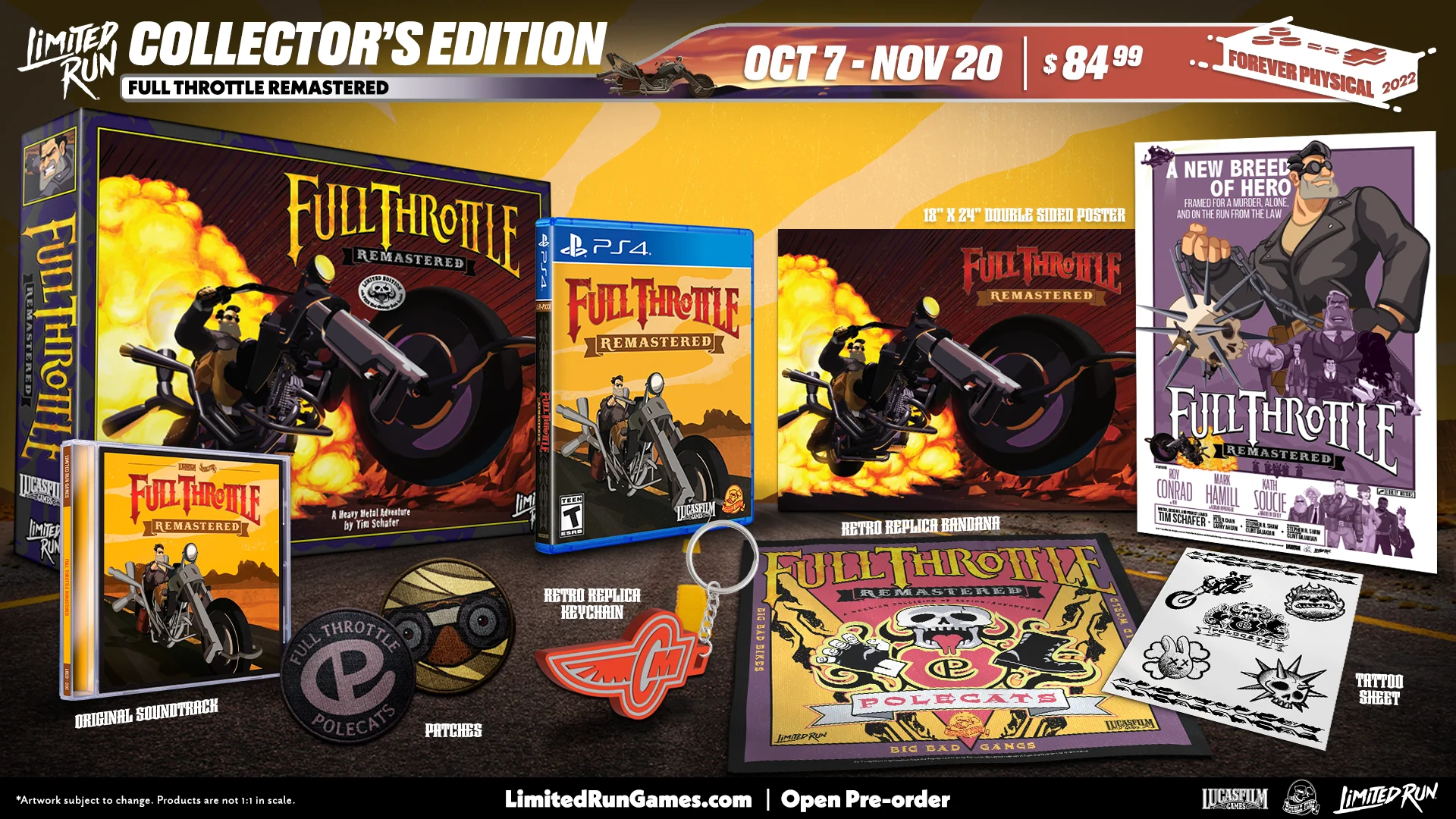 Limited Run #483: Full Throttle Remastered Collector's Edition (PS4) - Image 3
