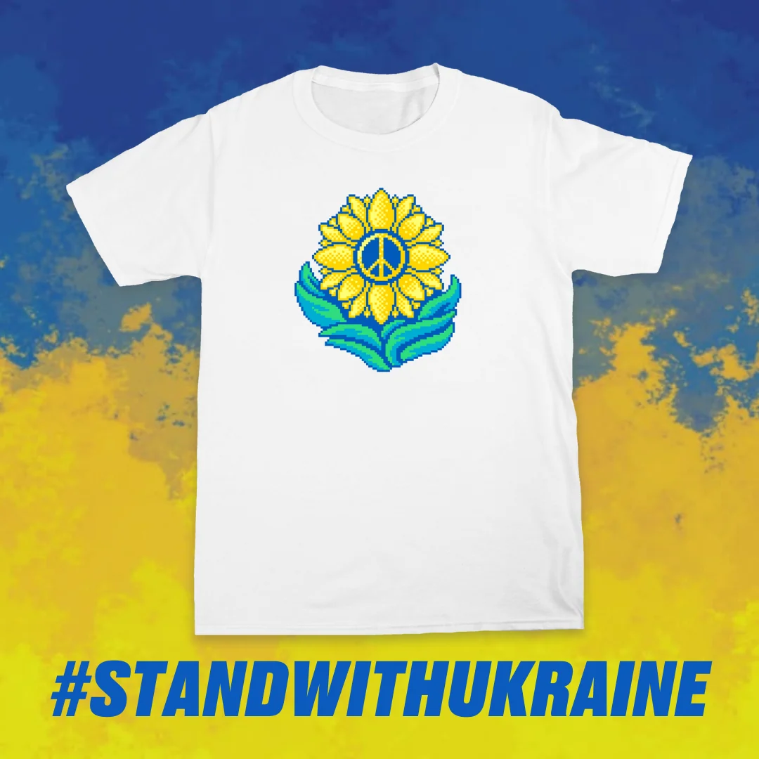 Limited Run Games Ukraine Sunflower T-Shirt - Image 2