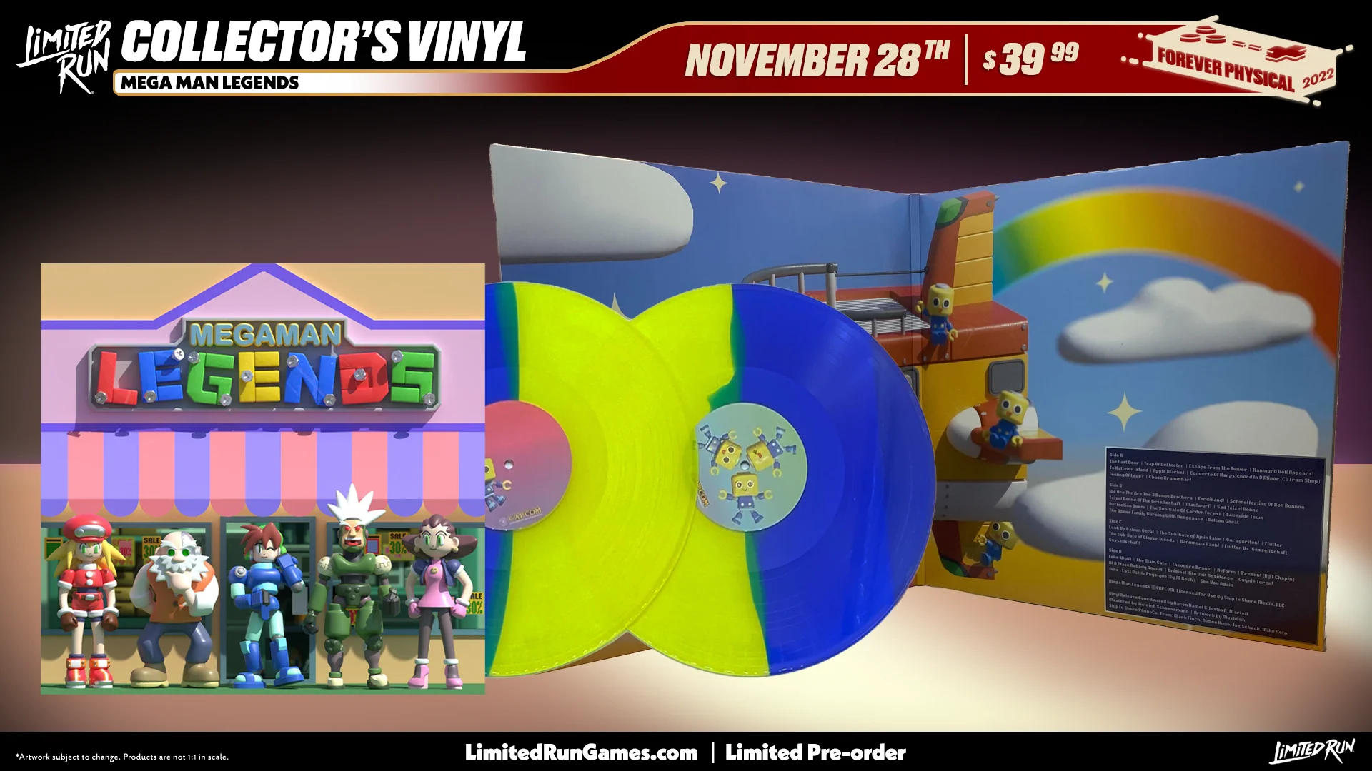 Mega Man Legends - 2LP Vinyl Soundtrack (Exclusive Variant) - Image 3