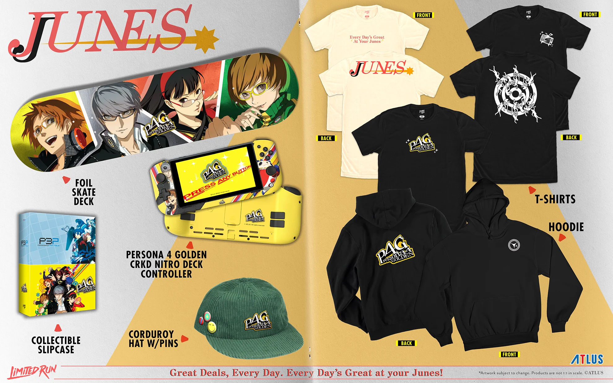 Persona 4 Golden Logo T-Shirt - Image 3