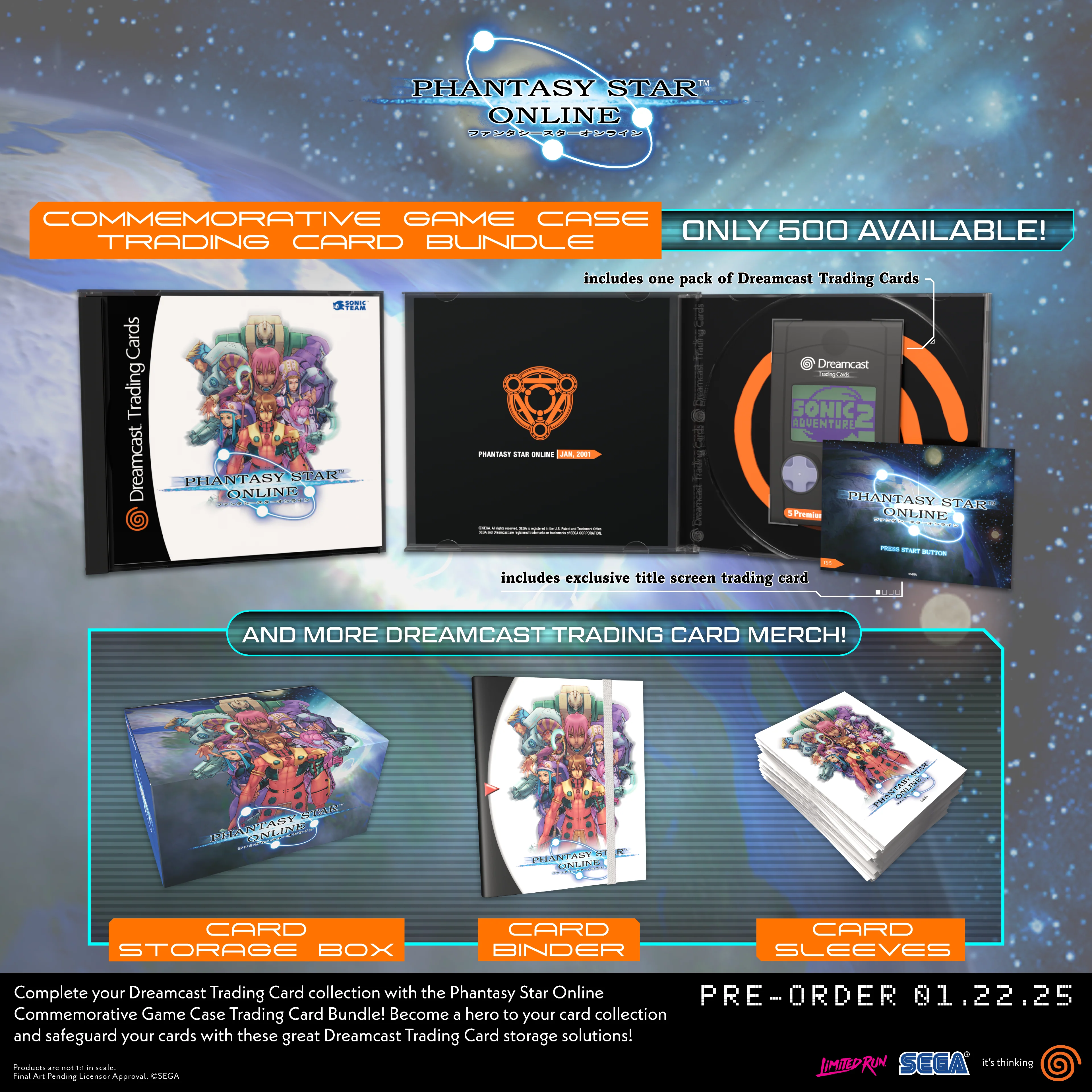Phantasy Star Online Commemorative Game Case Trading Card Bundle - Image 3