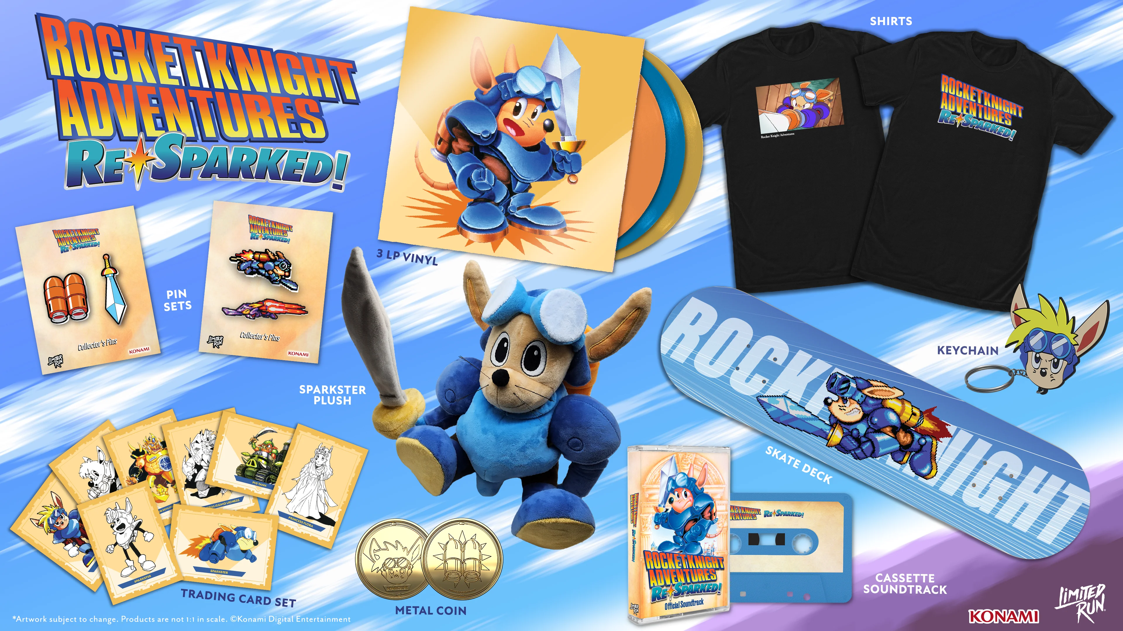 Rocket Knight Adventures: Re-Sparked Logo Tee - Image 3