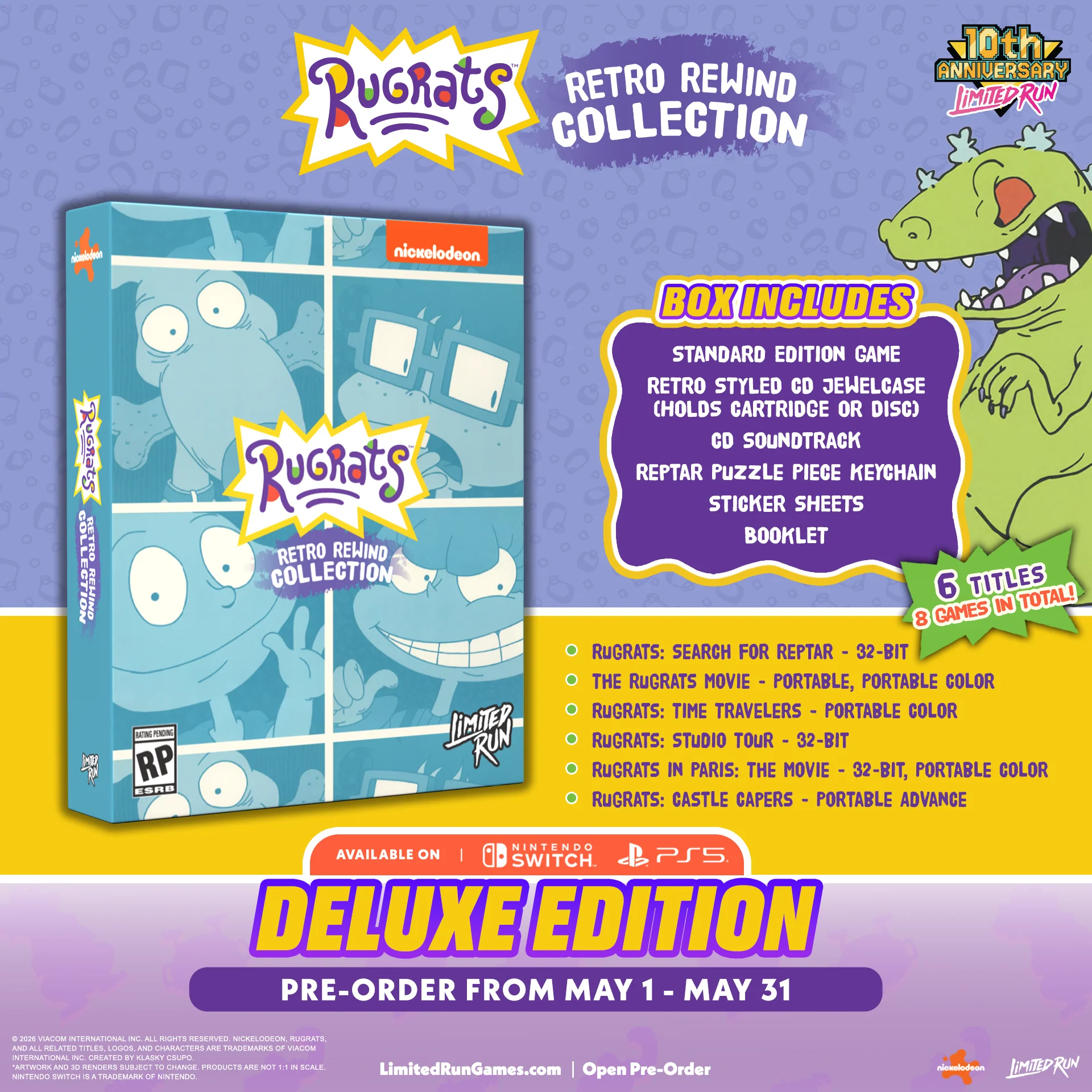 Rugrats: Retro Rewind Collection Deluxe Edition (Switch, PS5) - Image 2