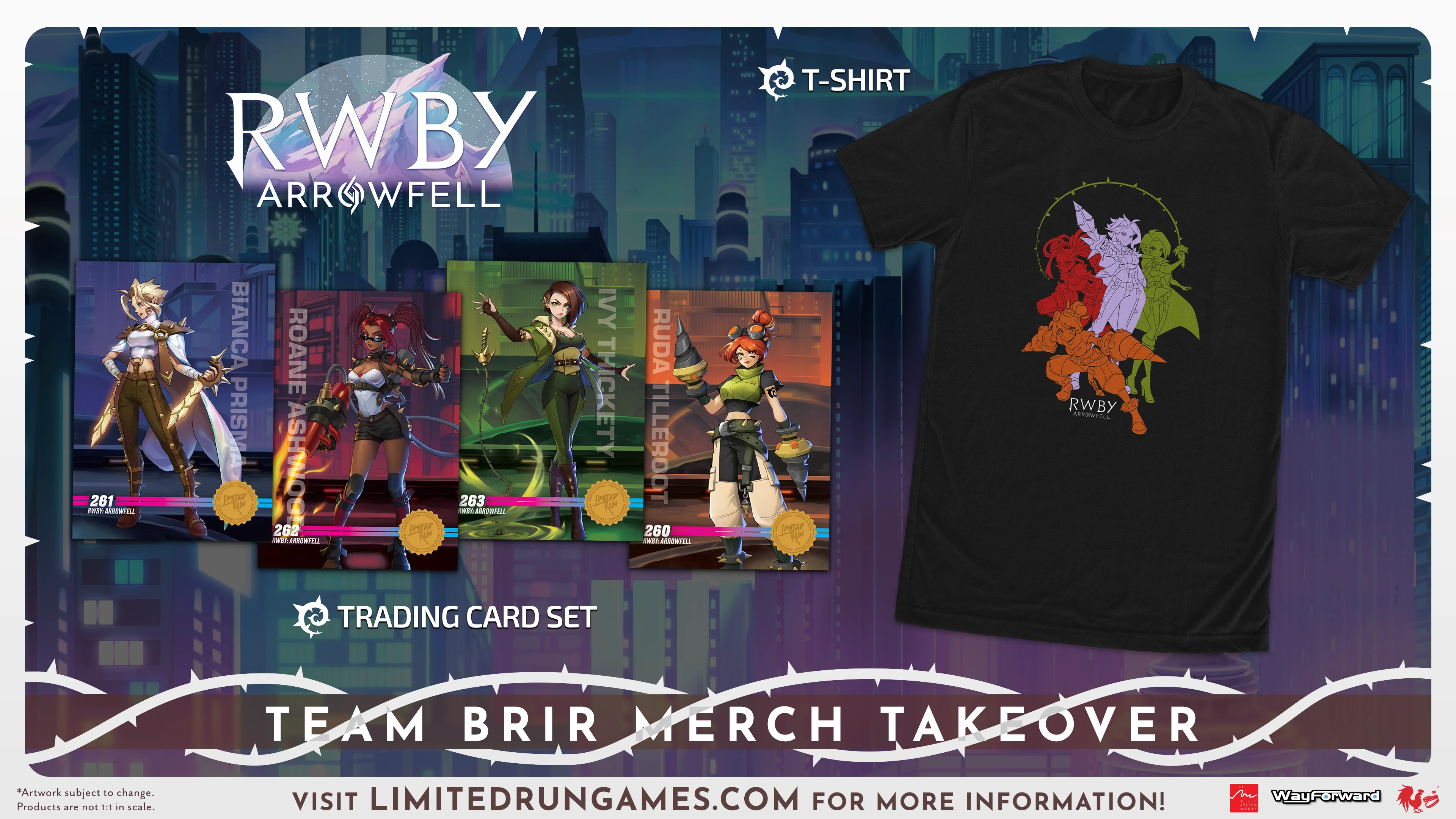 RWBY Arrowfell Team BRIR Trading Card Set - Image 3