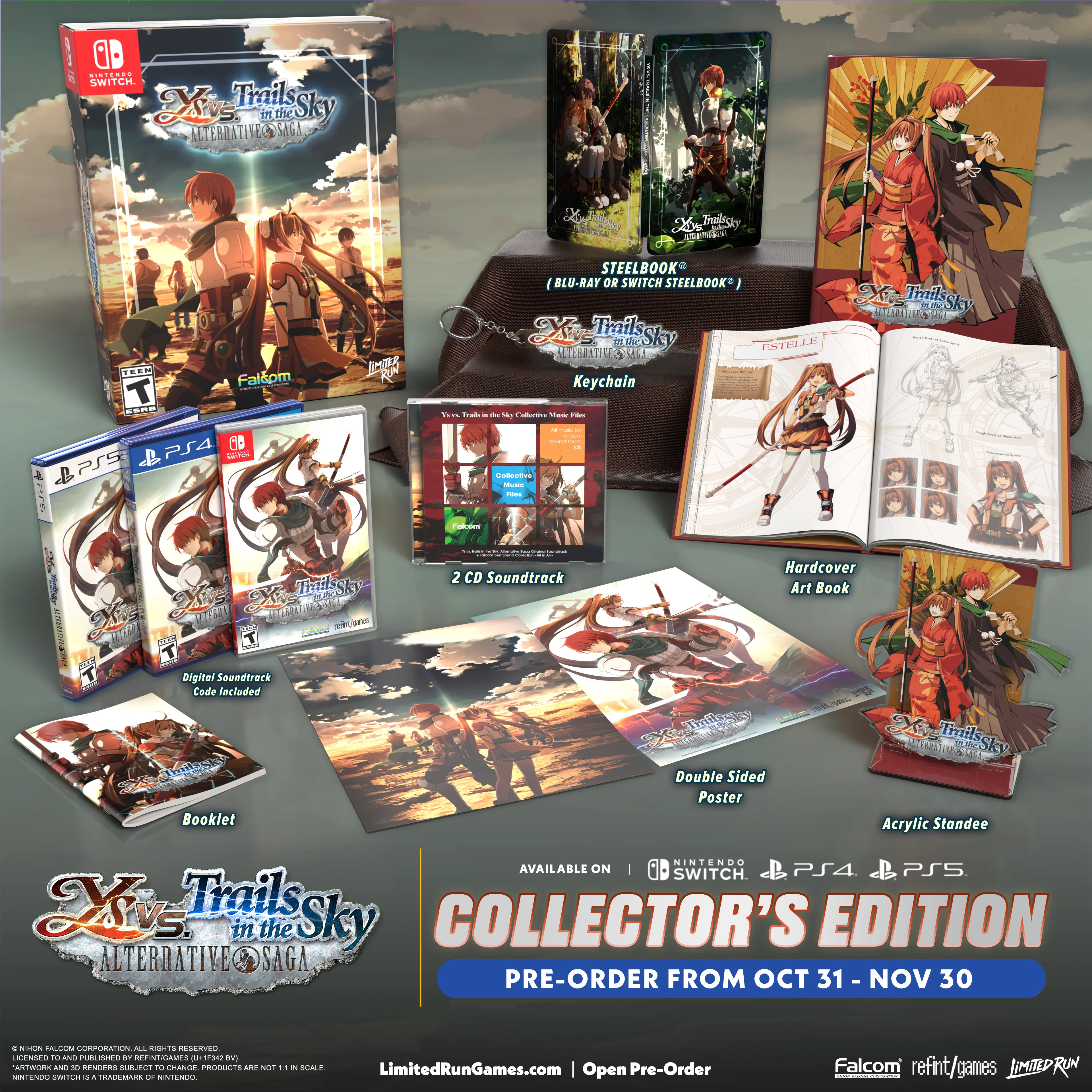 Ys vs. Trails in the Sky: Alternative Saga Collector's Edition (Switch, PS5, PS4) - Image 2
